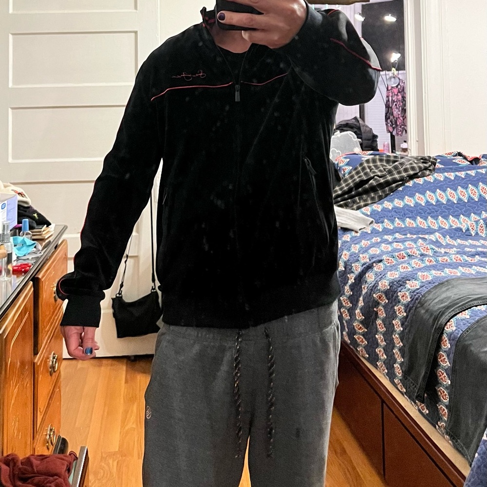 Vintage Iconic Sean John Velour Track Jacket Men's M Excellent Condition